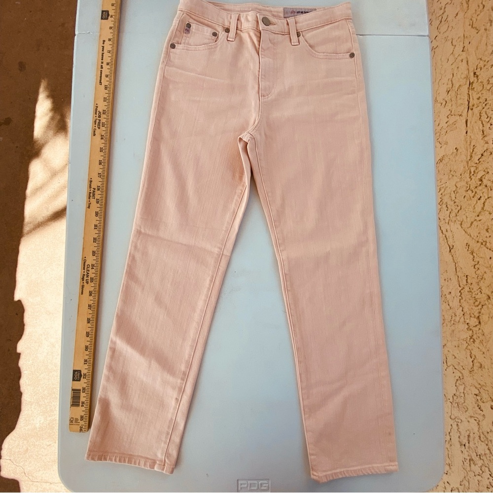 AG Isabelle High Rise Straight Crop Jeans Rose Pink size 27 4 Women’s